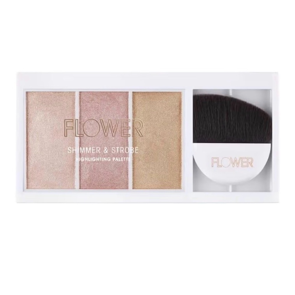 FLOWER Beauty Shimmer + Strobe Highlighting Palette - Champagne Shimmer‎